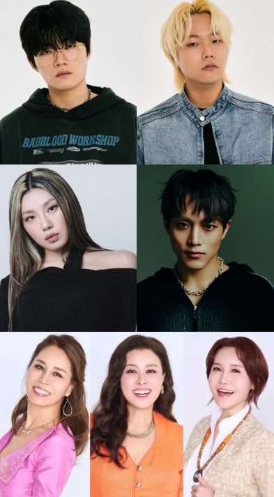 사진 제공: AEYL MUSIC Co., Ltd (에일뮤직)(윙, 히스), 더블랙레이블(리정), Jam Republic Agency(베이비주), 신시컴퍼니(최정원, 홍지민, 김경선)